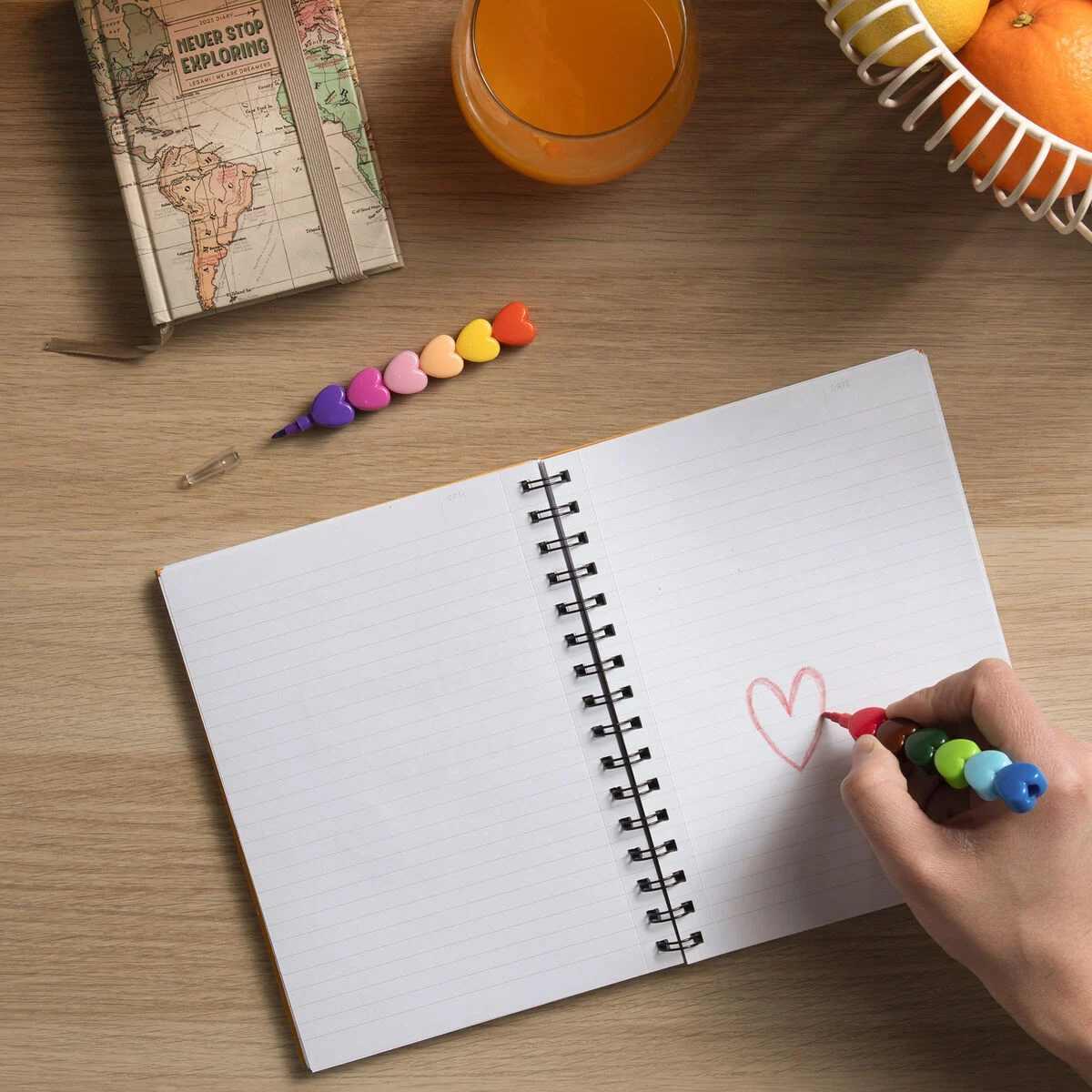 12 pastelli impilabili - dream in colour - heart