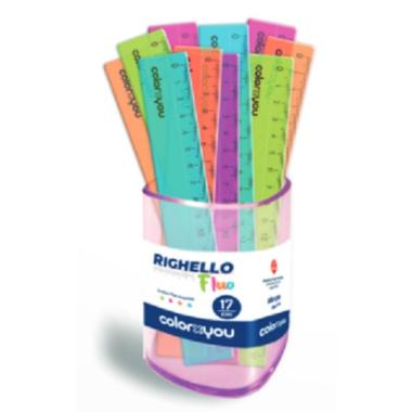 Colorxyou righello fluop 17 cm