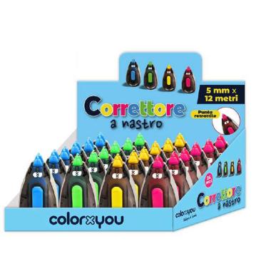 Colorxyou correttore a nastro 5mm x 12 metri con grip