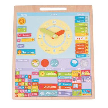 Tavola magnetica del tempo in legno