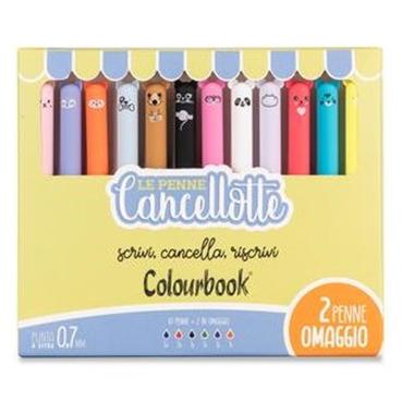 Set penna cancellotta 10 + 2 pz omaggio - colori assortiti