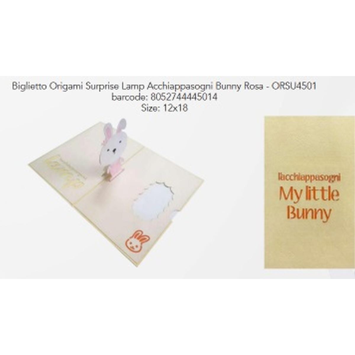 Lampada acchiappasogni con biglietto origami a tema in omaggio -