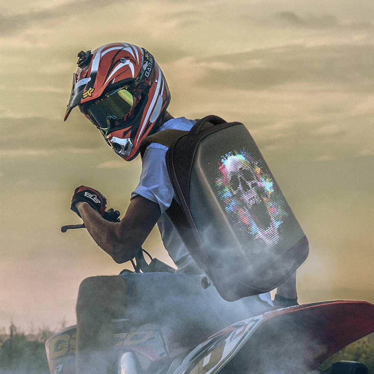 Zaino con schermo led nqo