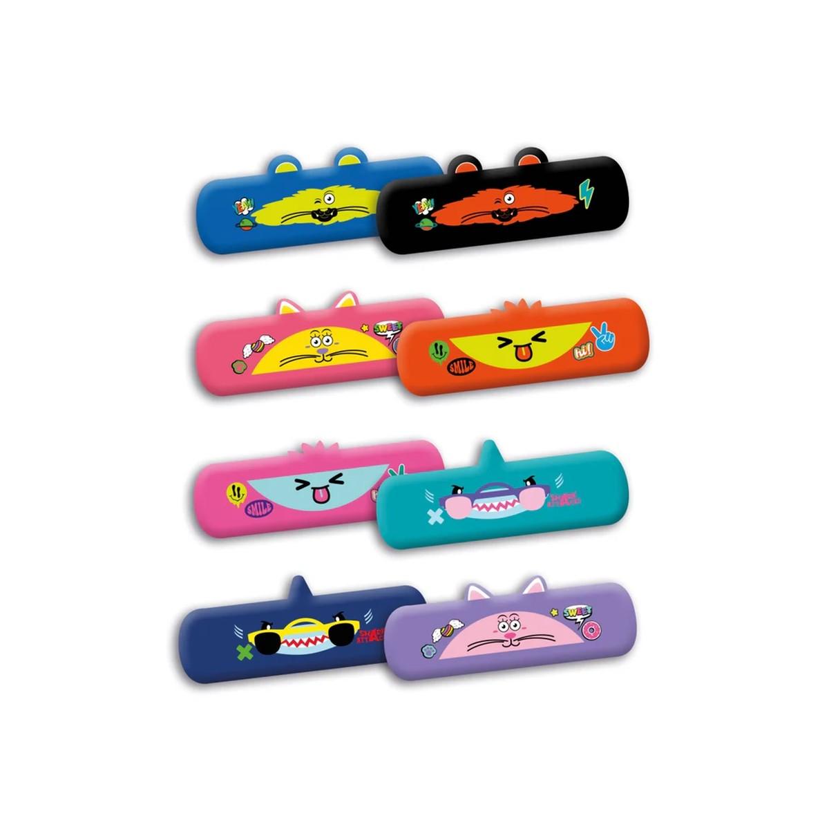 Astuccio silicone ovale mitama animals - 6,5 x 22 cm