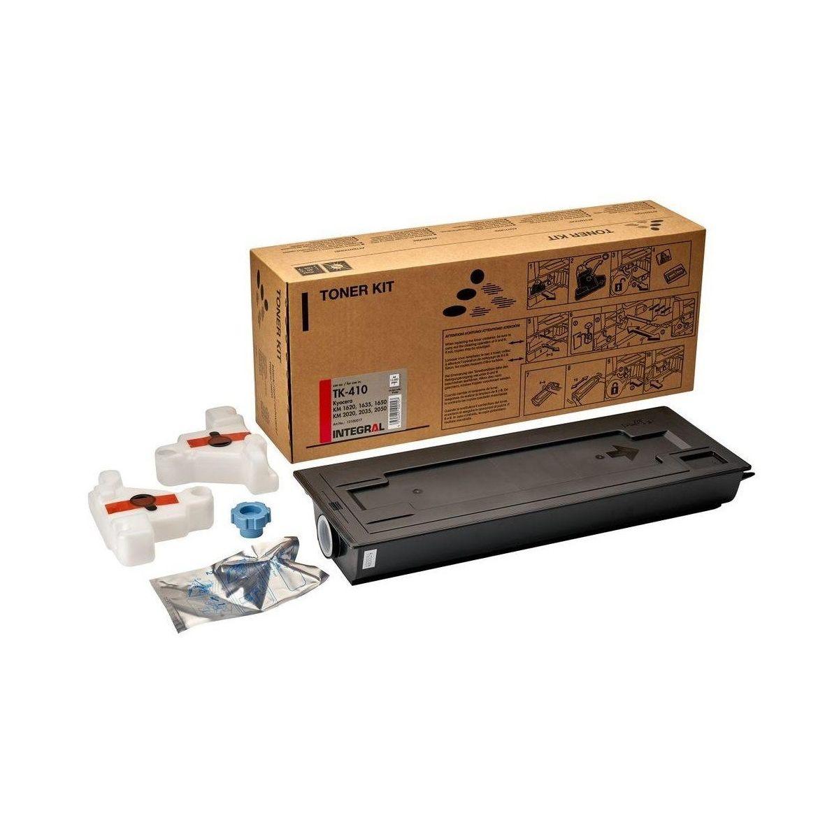 Compatibile per kyocera toner nero tk410, per km 1620, 15.000pg (contiene 1 grid cleaner e vaschette recupero)