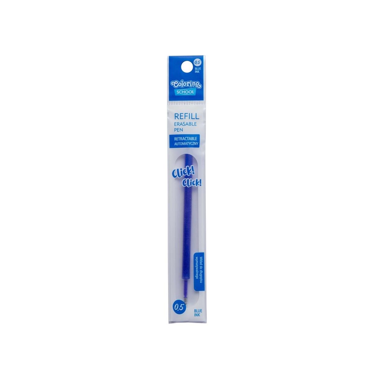 Colorino refill per penna cancellabile rittrattabile colore blu 0,5 mm
