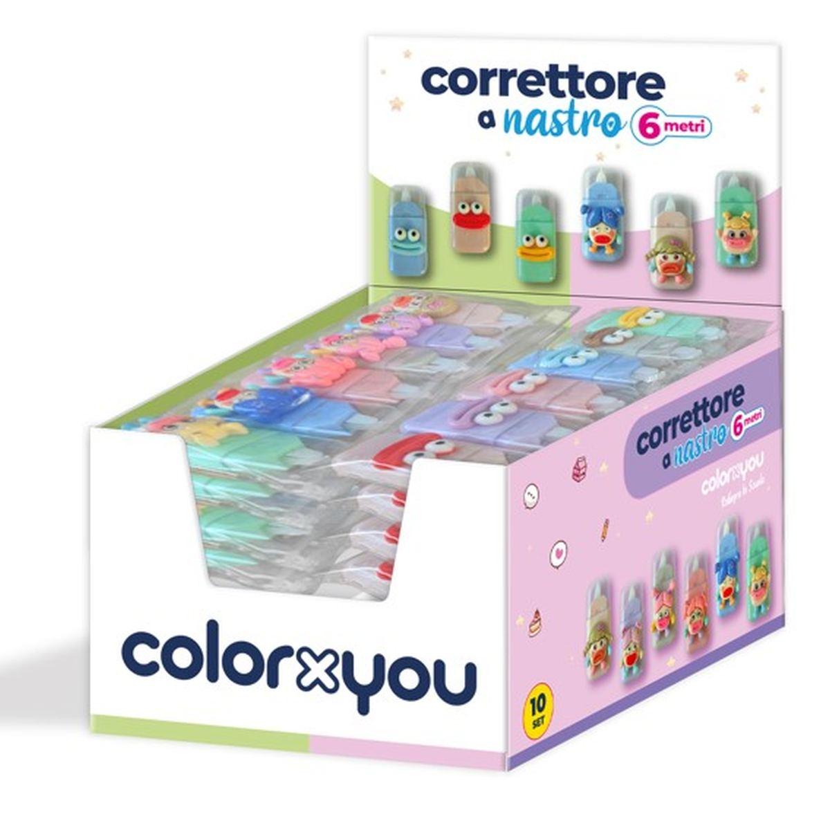 Correttore a nastro 6m in astuccio da 6 pz