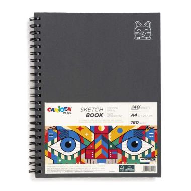 Carioca plus sketchbook a4 spiralato - 40 fogli