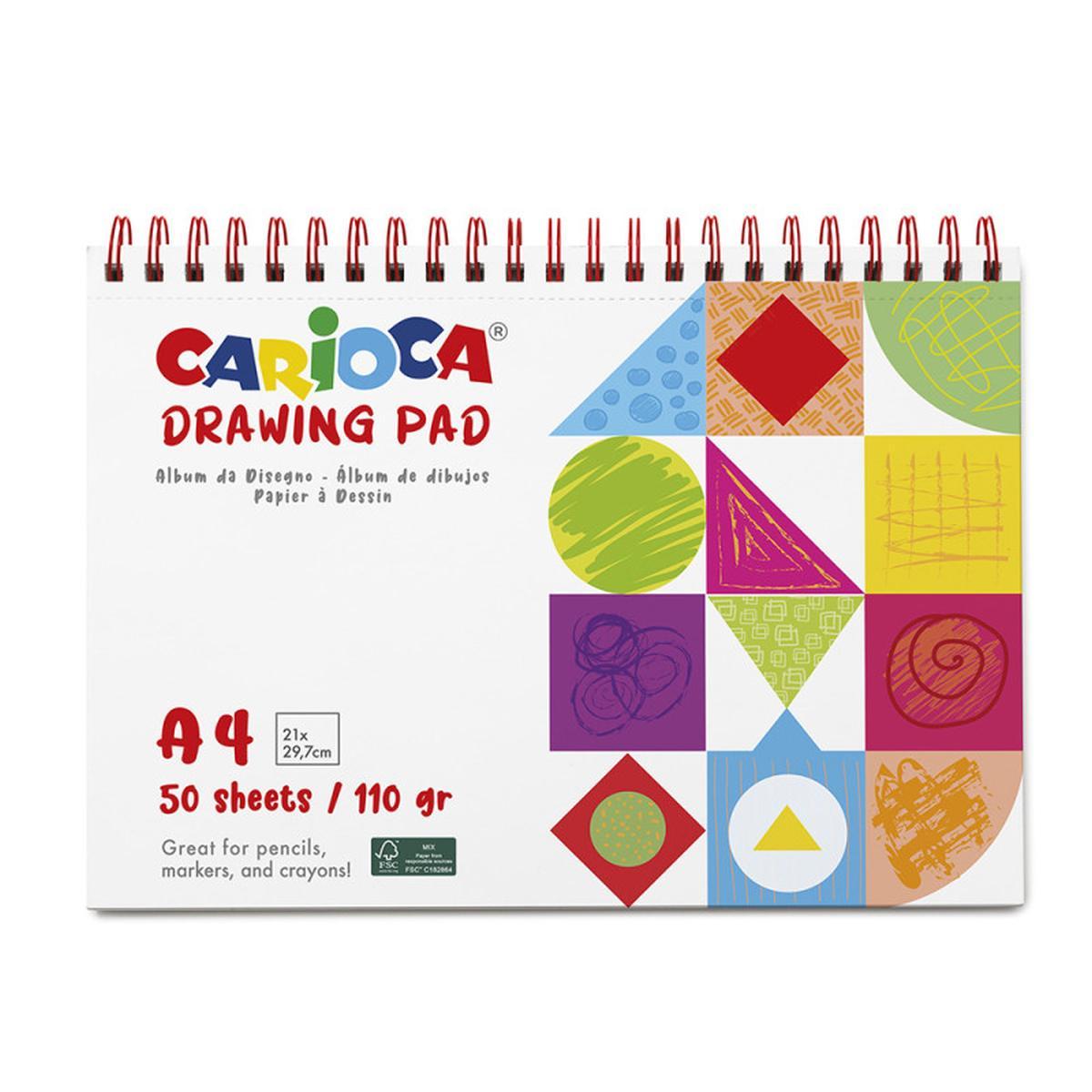 Carioca drawnig pad a4 50 fogli 110 gr