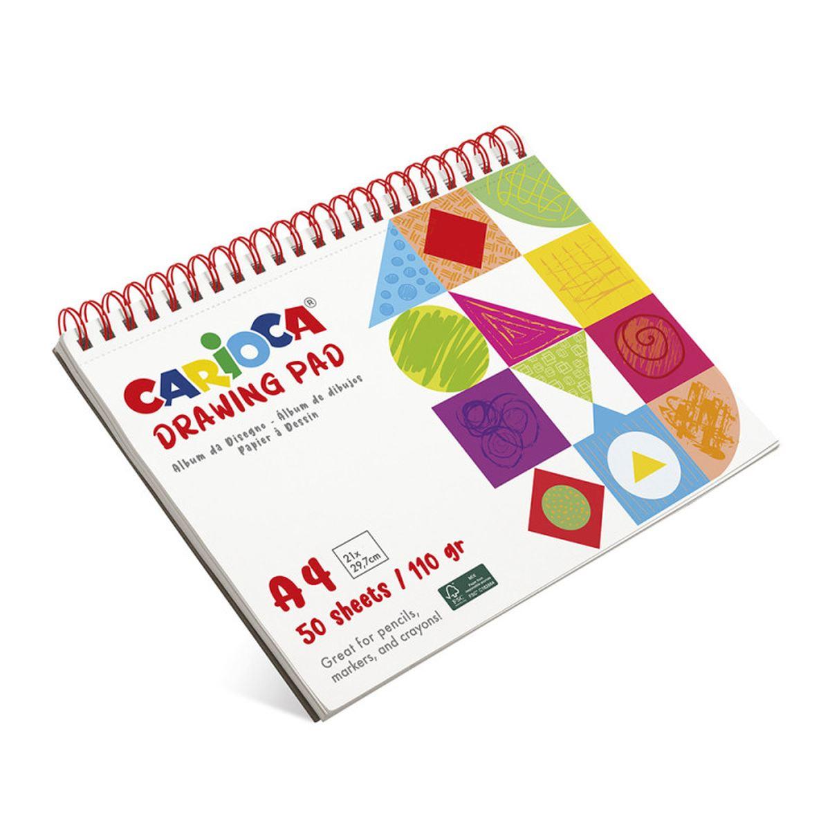 Carioca drawnig pad a4 50 fogli 110 gr