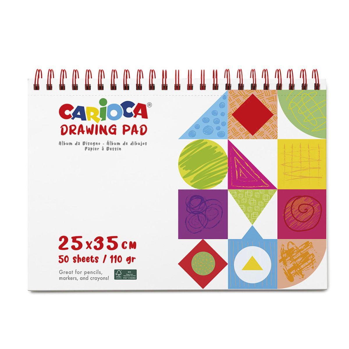 Carioca drawing pad 25x35 50 fogli 110 gr