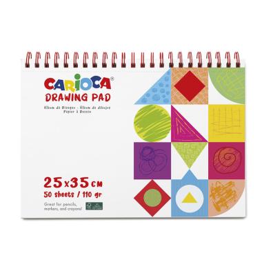 Carioca drawing pad 25x35 50 fogli 110 gr