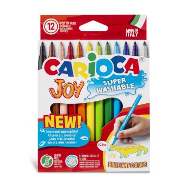 Carioca pennarelli punta fine joy - 12 pz