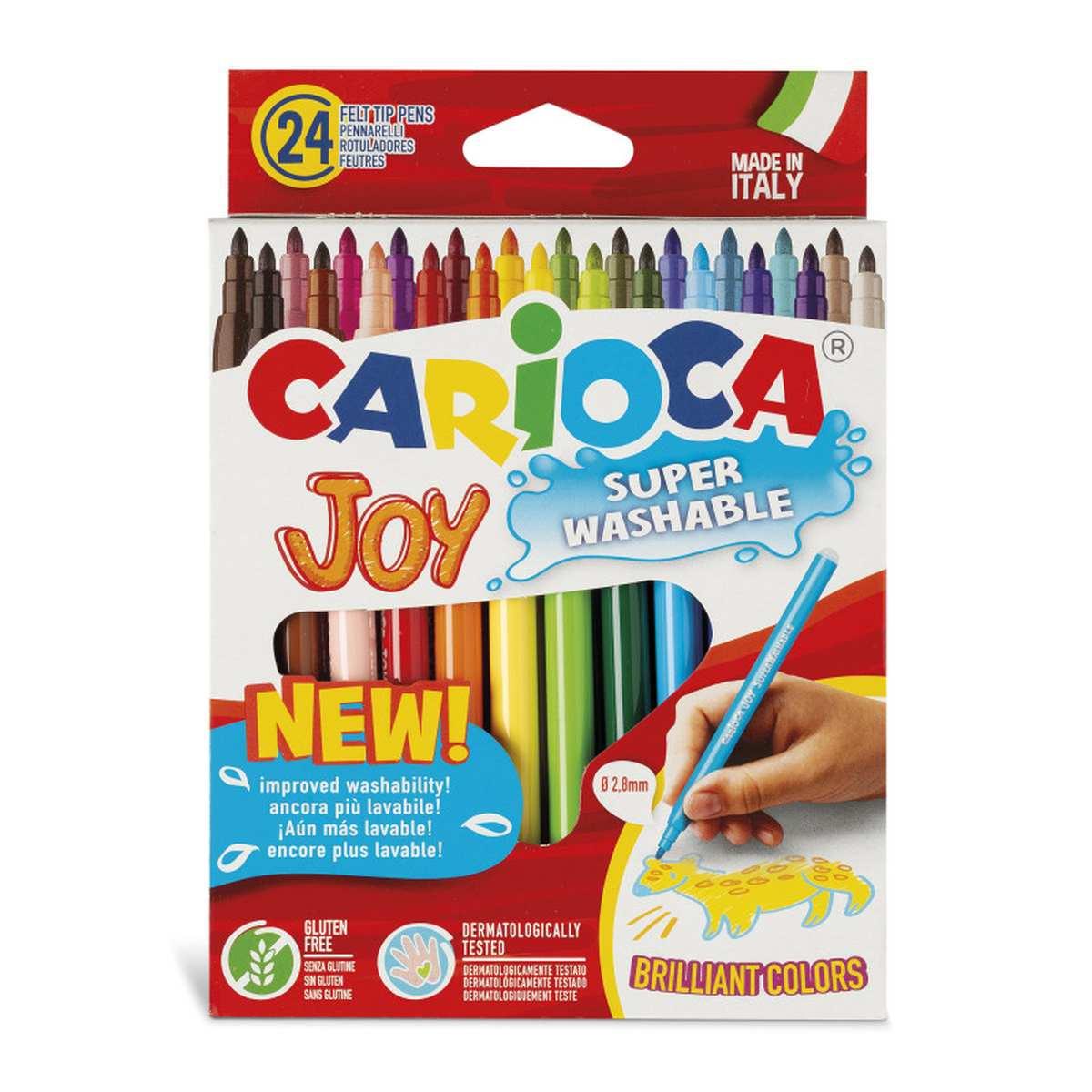 Carioca pennarelli punta fine joy - 24 pz