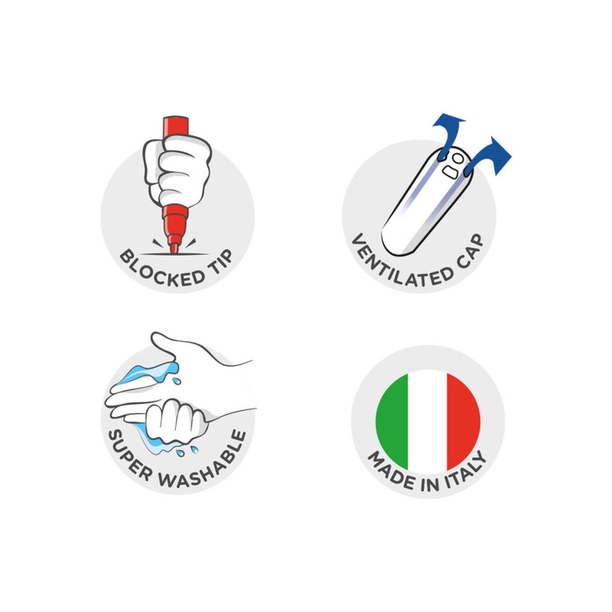 Carioca pennarelli punta fine joy - 24 pz