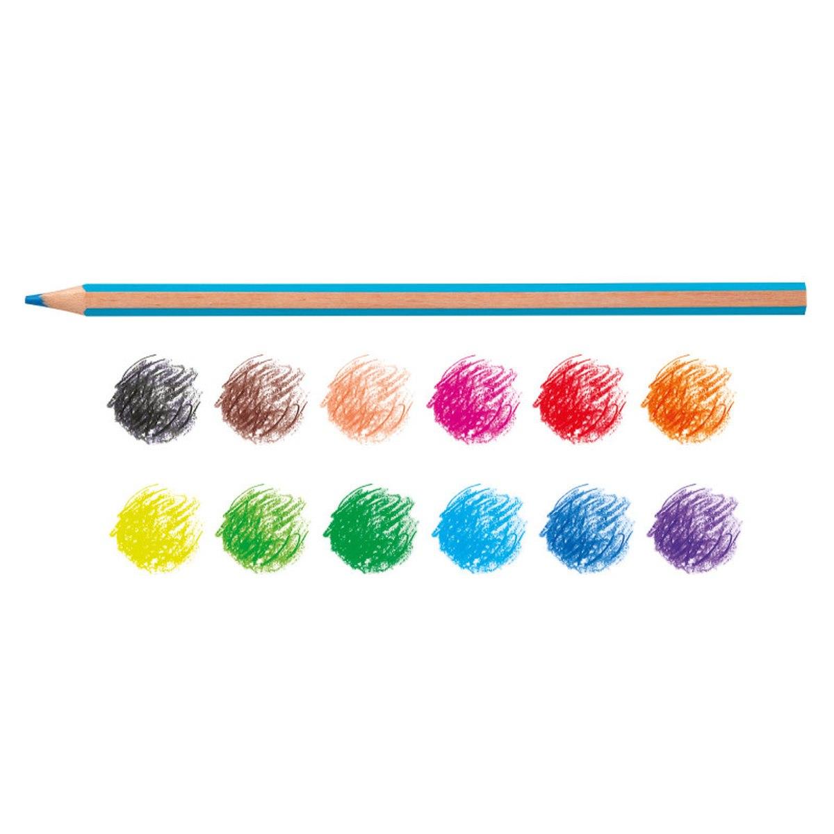 Carioca matite esagonali supercolor - 12 pz