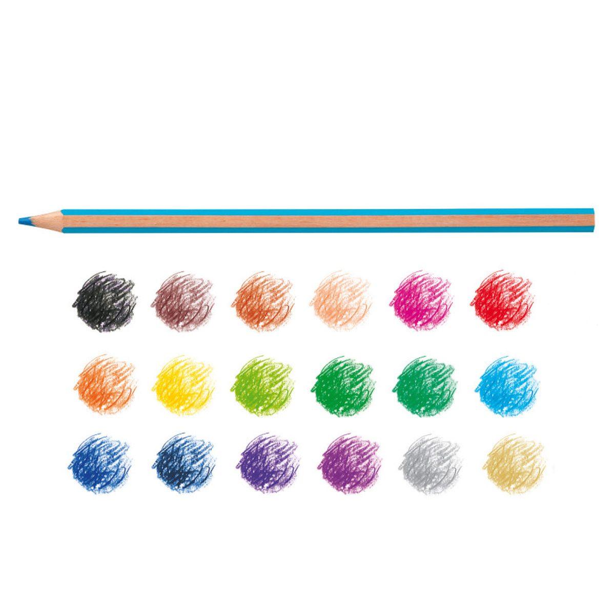 Carioca matite esagonali supercolor - 18 pz