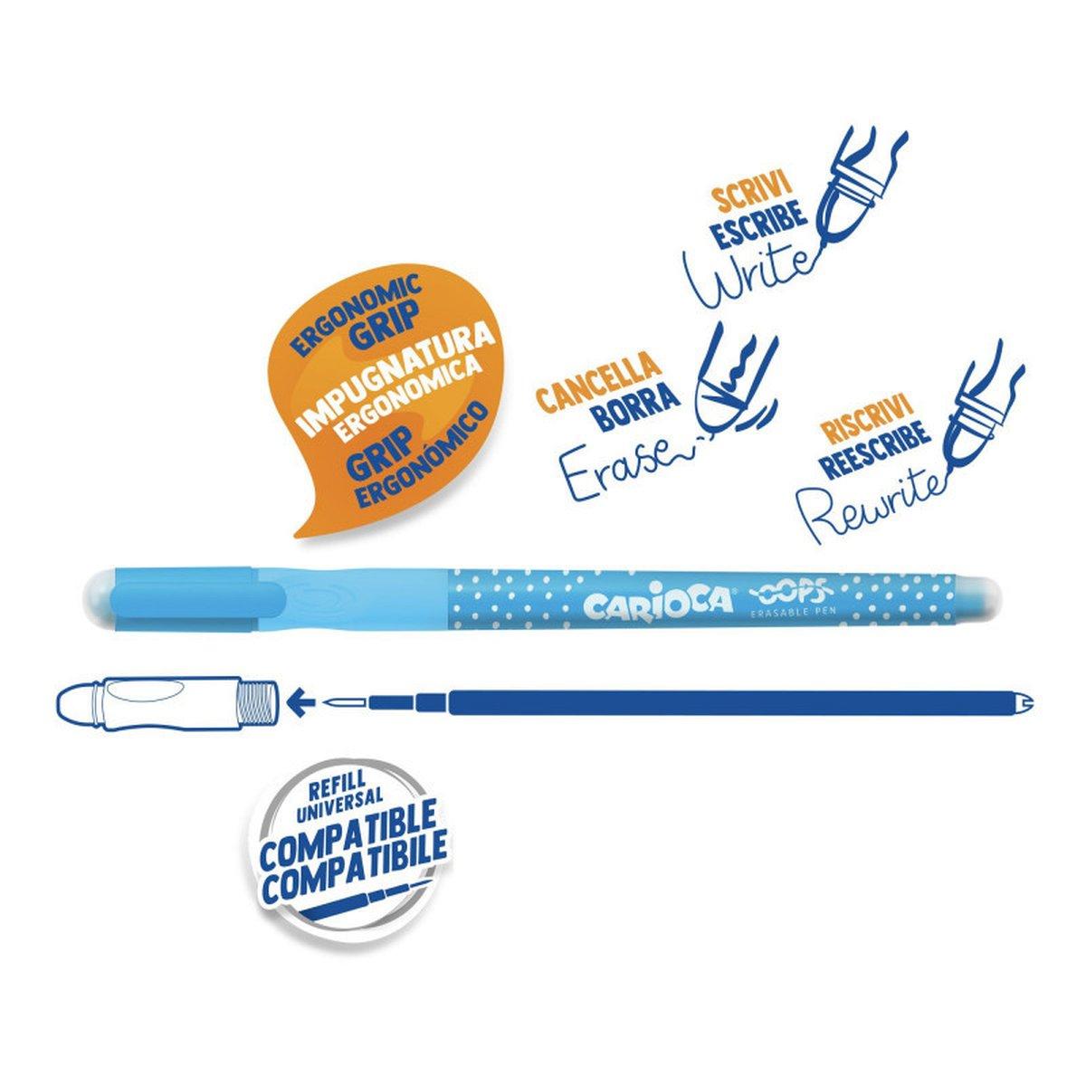 Carioca penne cancellabili oops con cappuccio