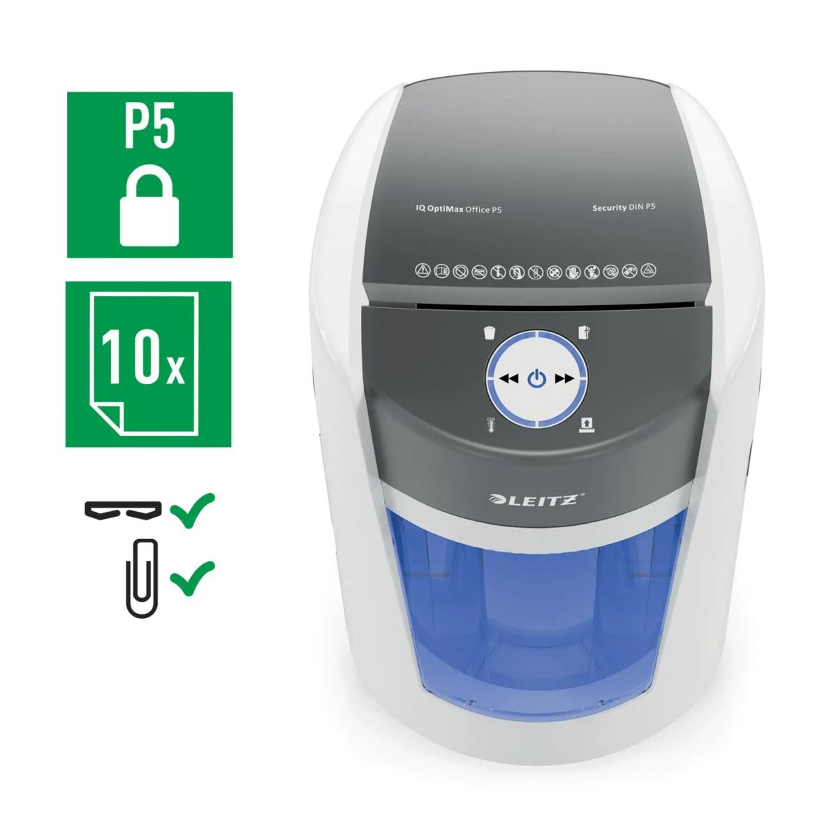 Distruggidocumenti leitz iq optimax p5 office