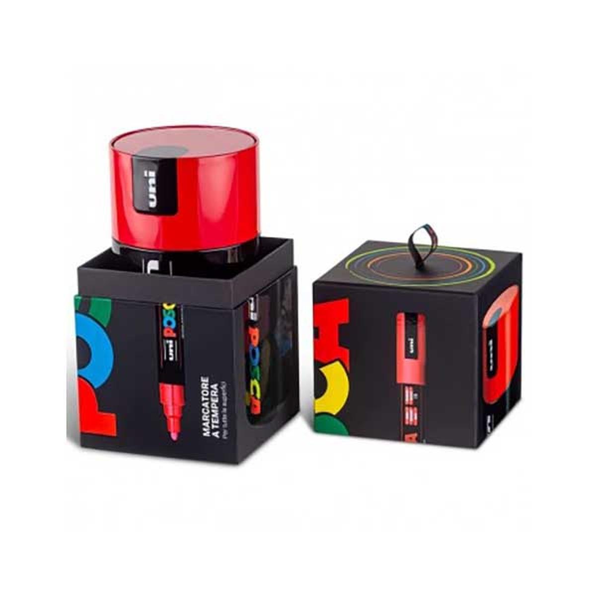 Posca gift box 18pz rosso speciale lucca comix
