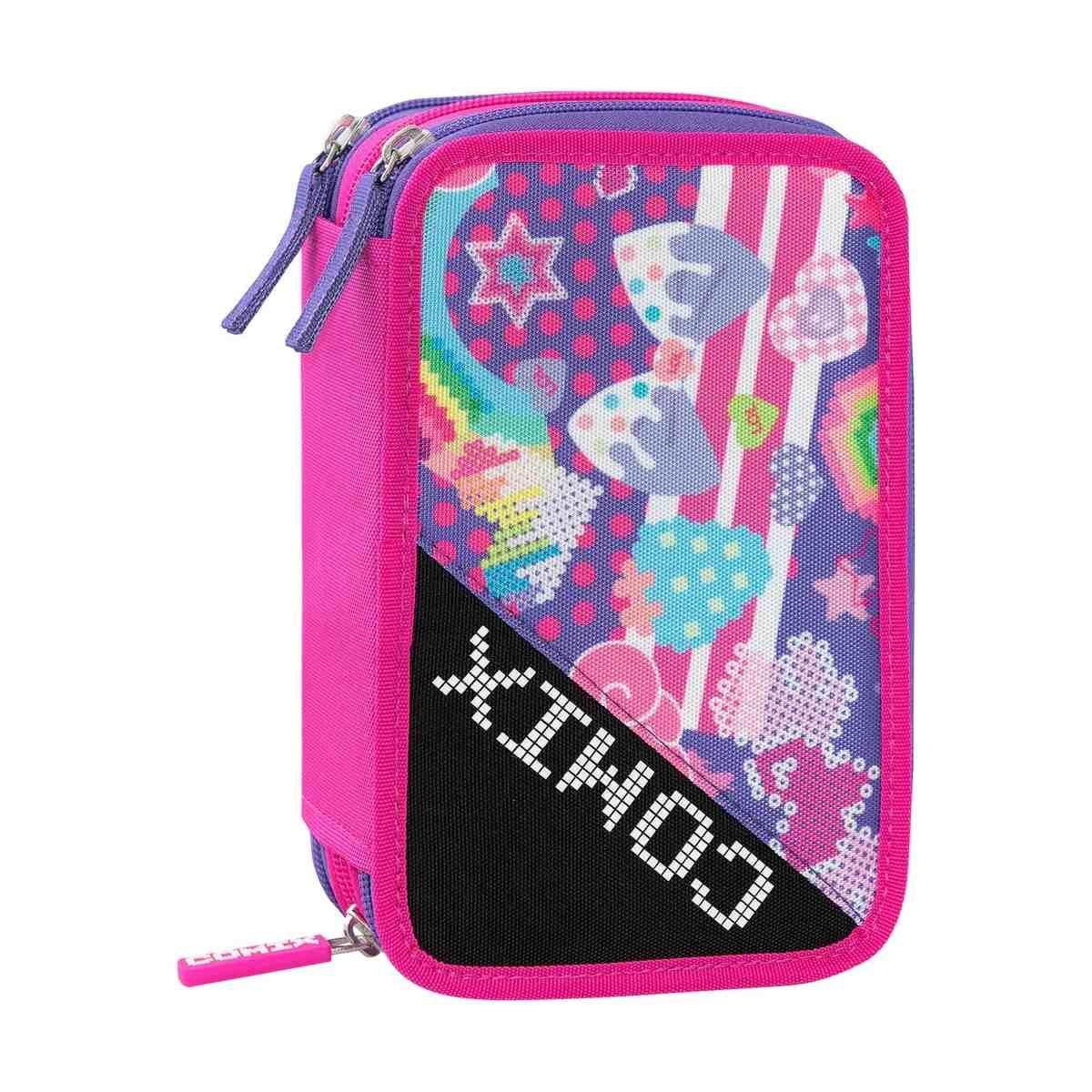 Astuccio 3 zip comix bright
