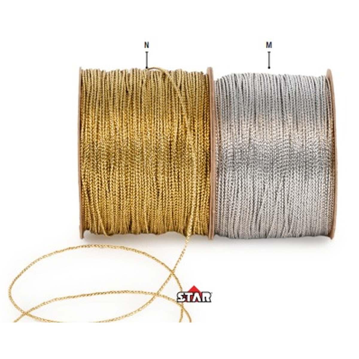 Star - metallic string - cordina tubolare - 0,8 mm x 50 mt