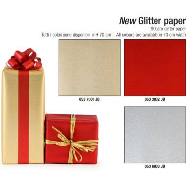 Star - carta glitterata - 140 gr - 70 x 100 cm