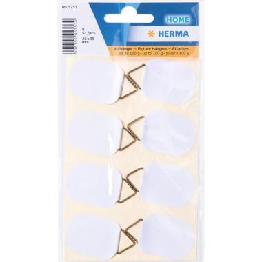 Herma gancini adesivi 26 x 35 mm - busta 8 pz