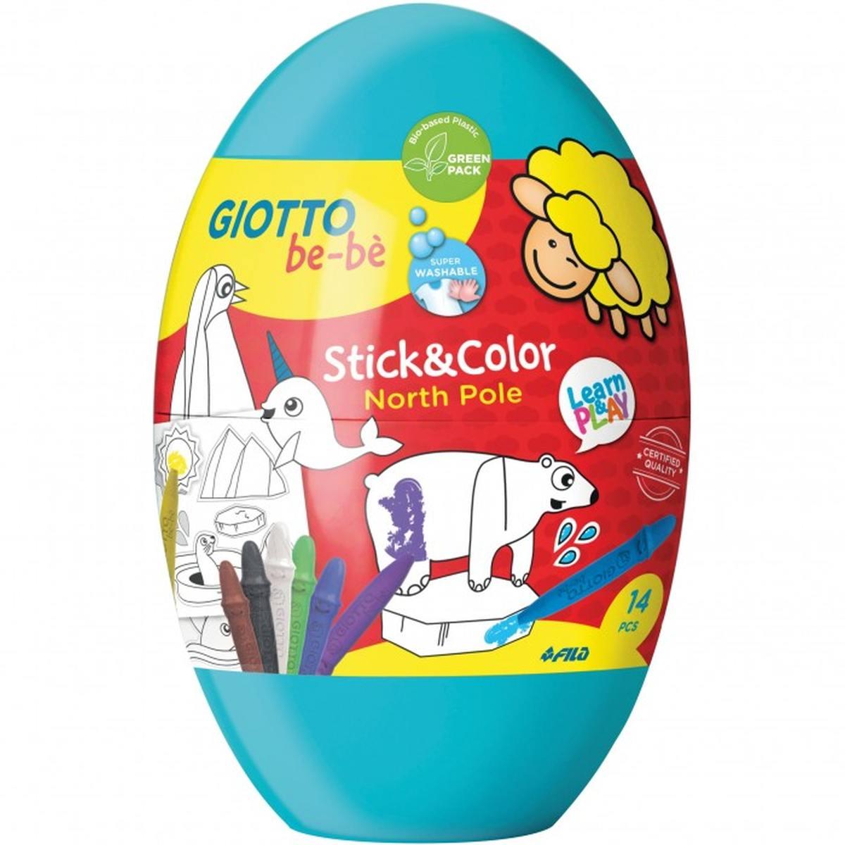 Stick & color eggs set giotto be-be'