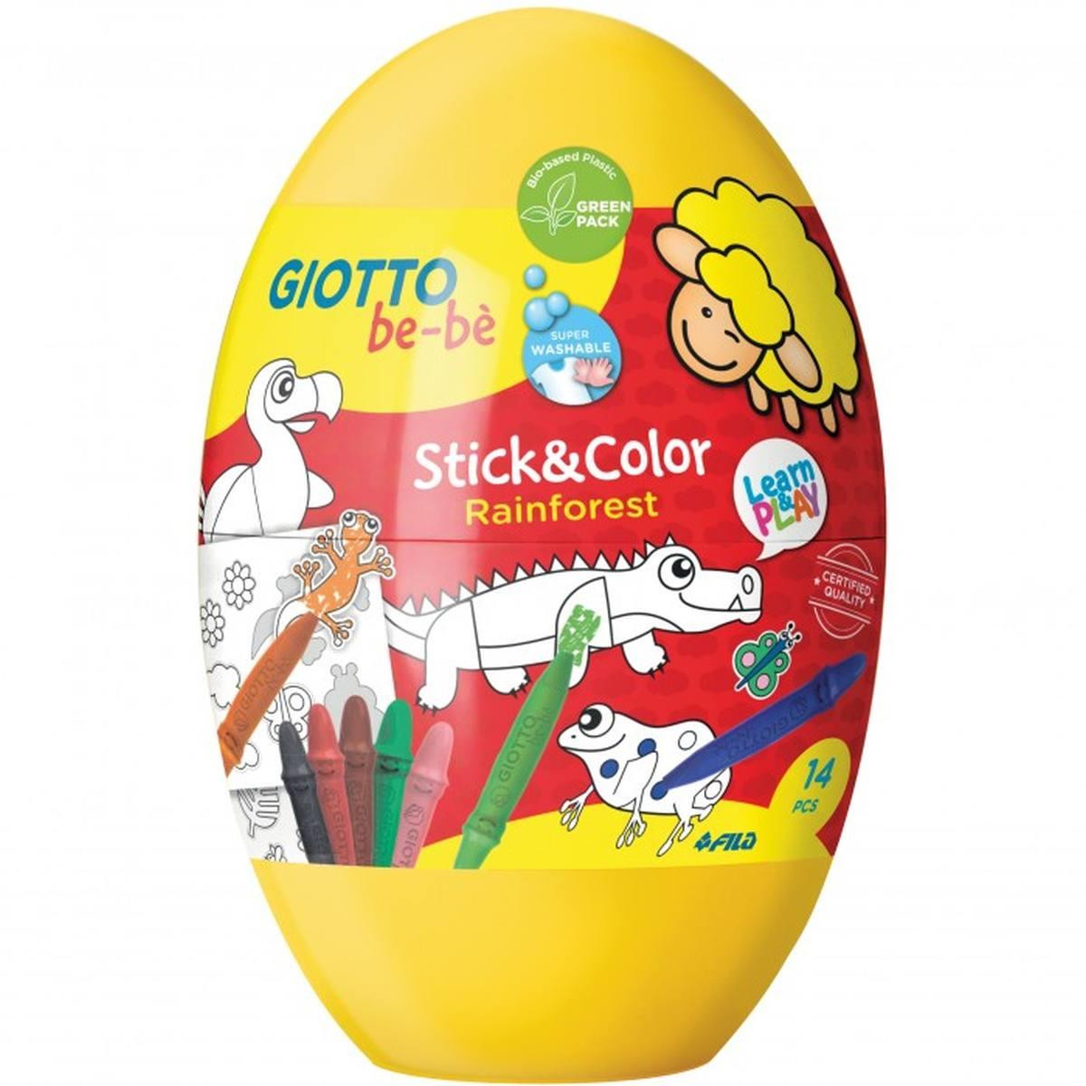Stick & color eggs set giotto be-be'