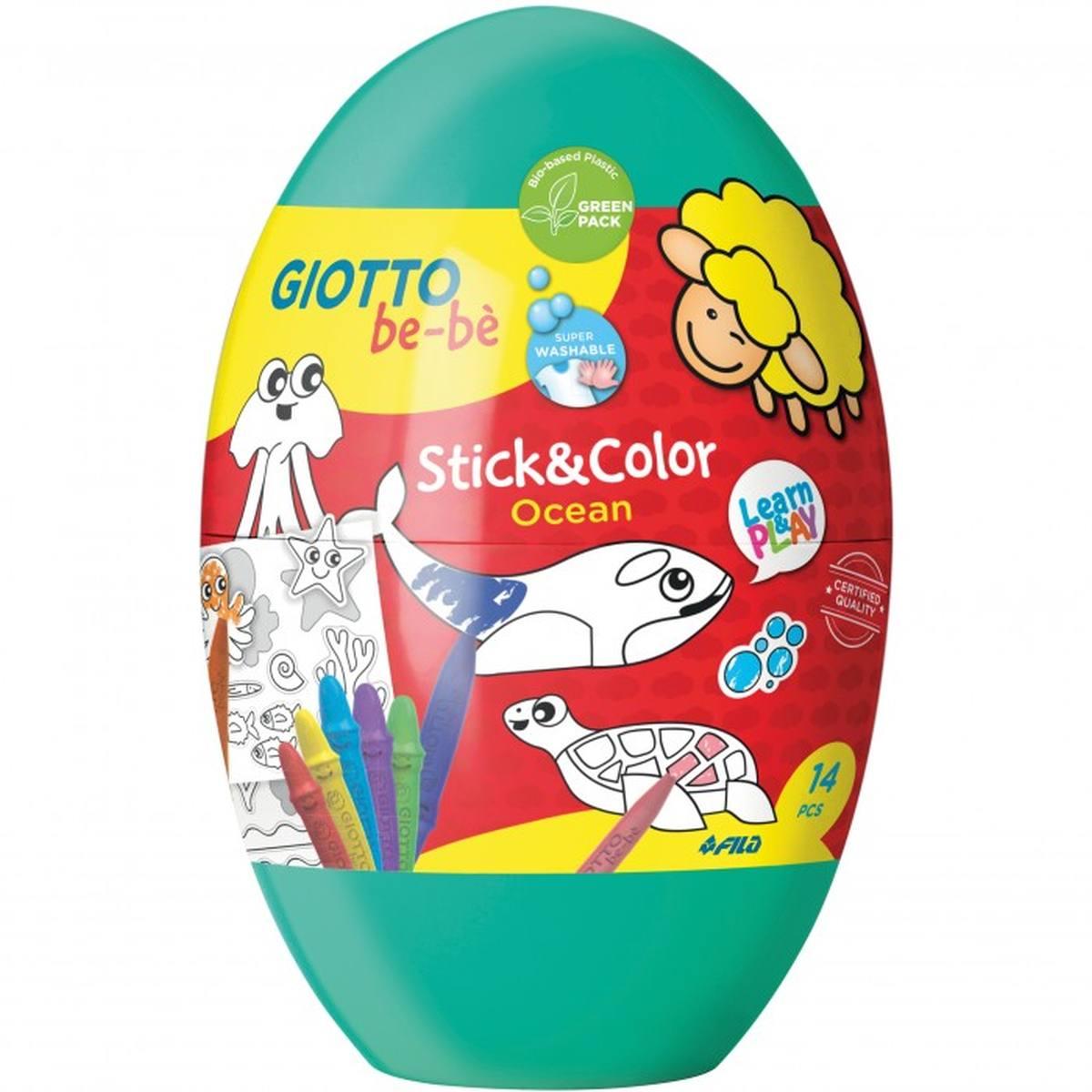 Stick & color eggs set giotto be-be'