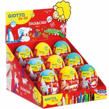 Stick & color eggs set giotto be-be'