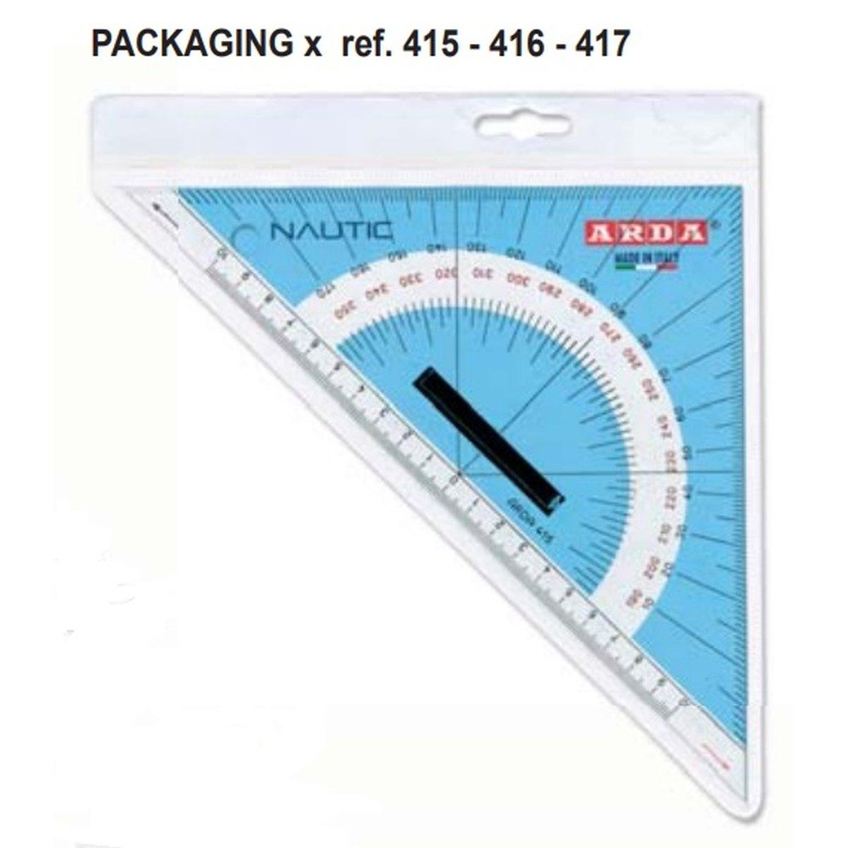 Squadra nautica 45 26 cm neutra con pomolo