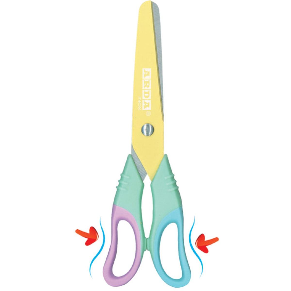 Arda - forbici bi-soft pastel bicolor 2.0 - cm. 13