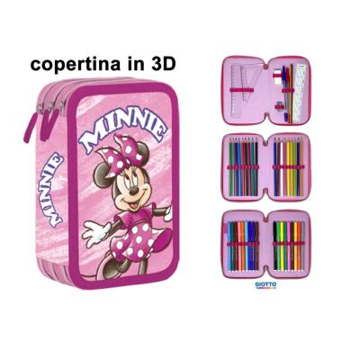 Astuccio 3 zip 18+18 exclusive minnie