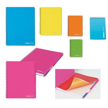 Maxi spiralati in ppl fluo tintaunita - a4 - 80 ff - 80 gr