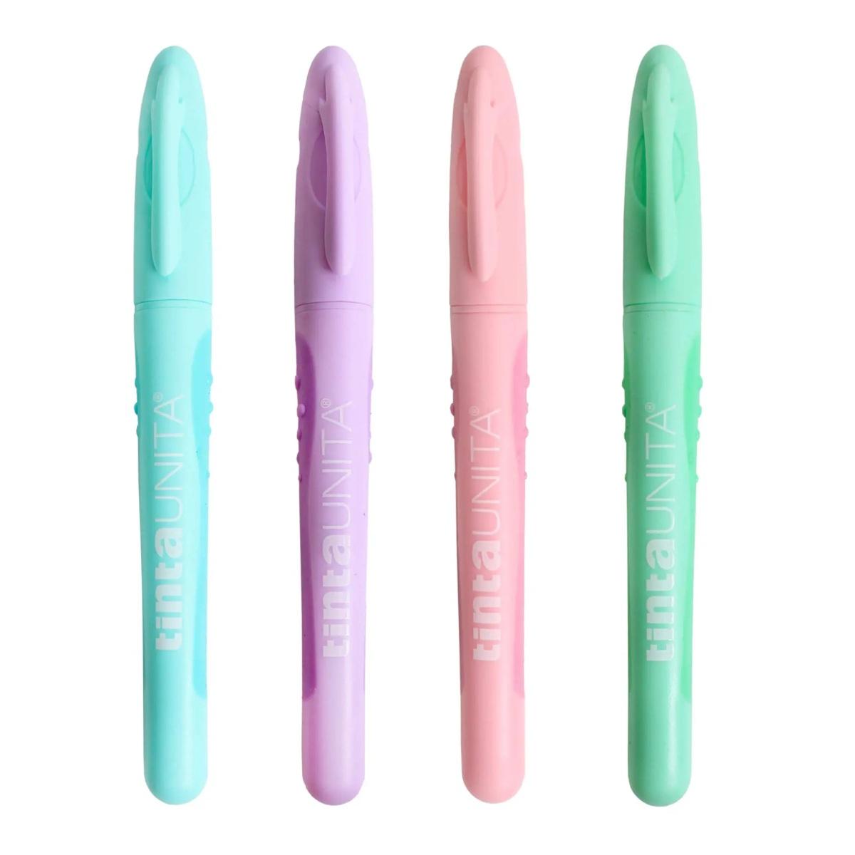 Evidenziatore slim a penna con grip tintaunita