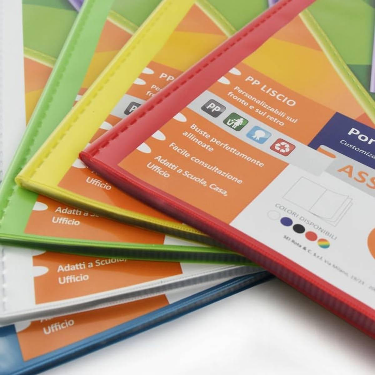 Portalistino in pp personalizzabile asso ti - 22 x 30 - 100 fg