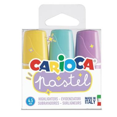 Carioca evidenziatori minilight pastel - 3 pz