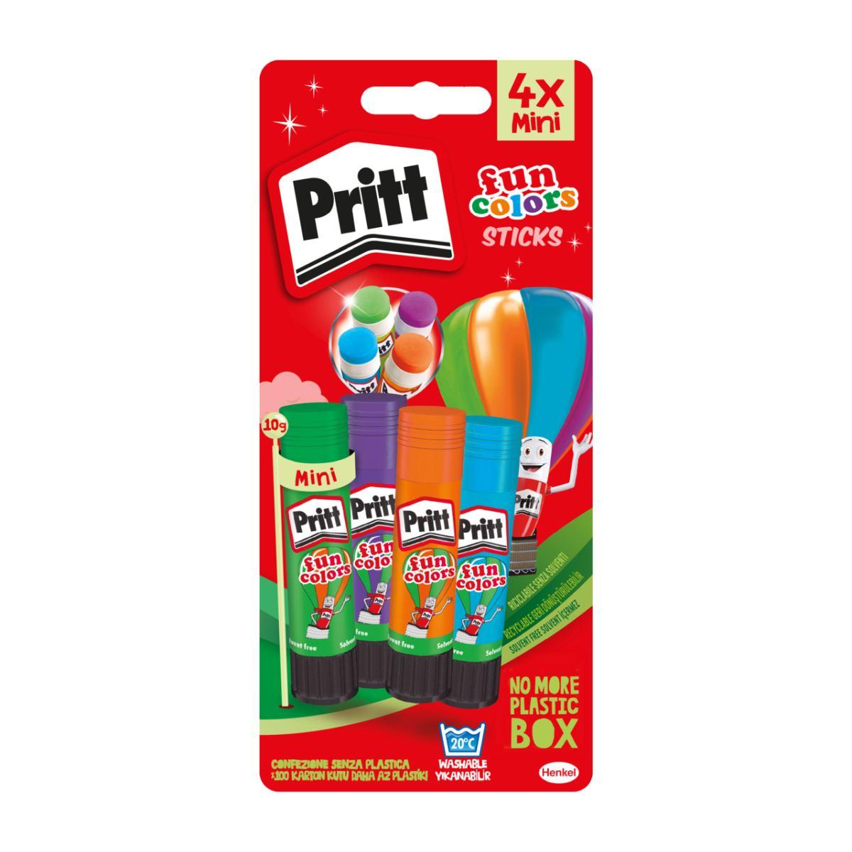 Henkel pritt stick fun colors 10g - blister 4 pz