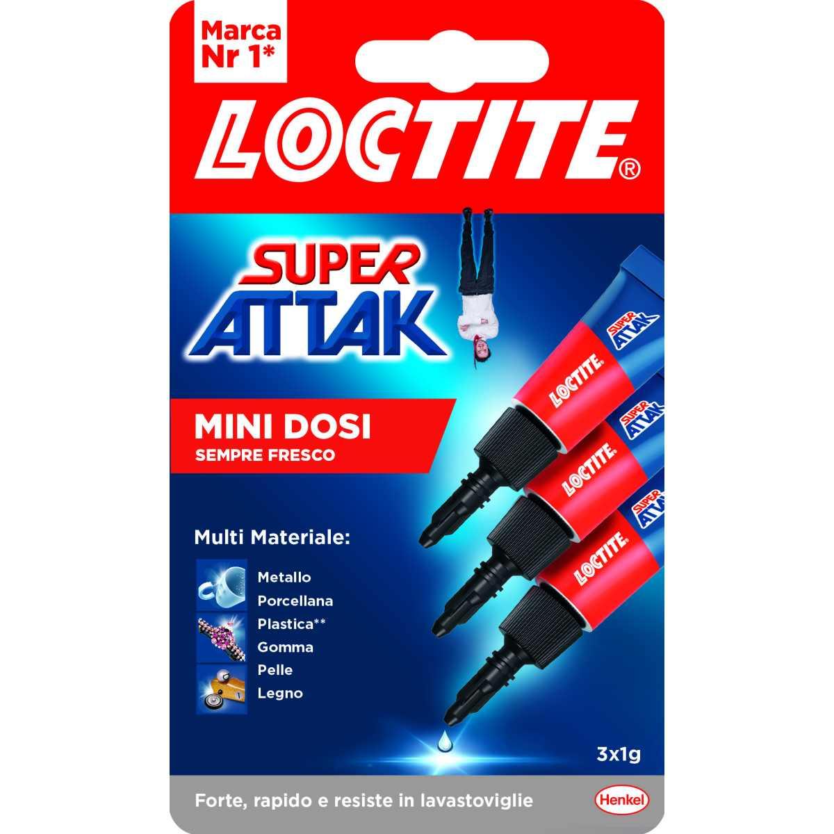 Henkel loctite super attak minitrio liquido 3 x 1g
