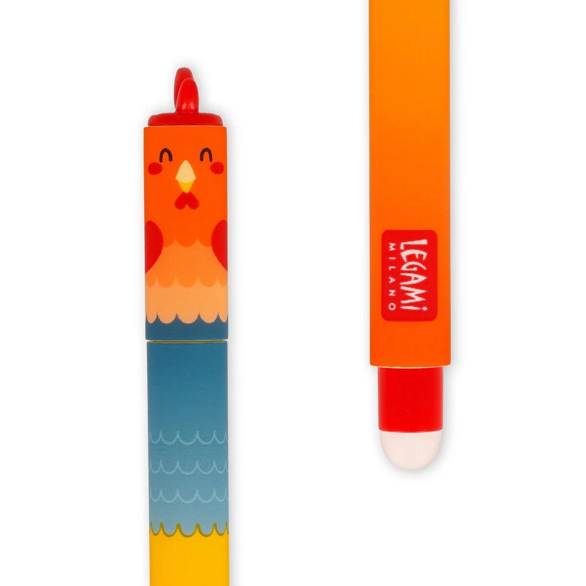 Legami set di 4 penne gel cancellabili - erasable pen farm sweet farm