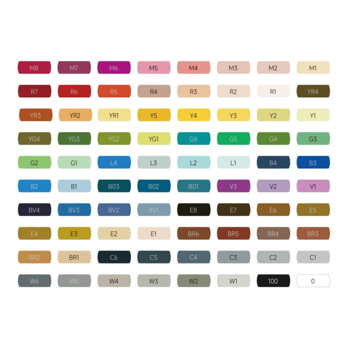 Carioca plus sketch marker box rigida colori assortiti - 80 pz