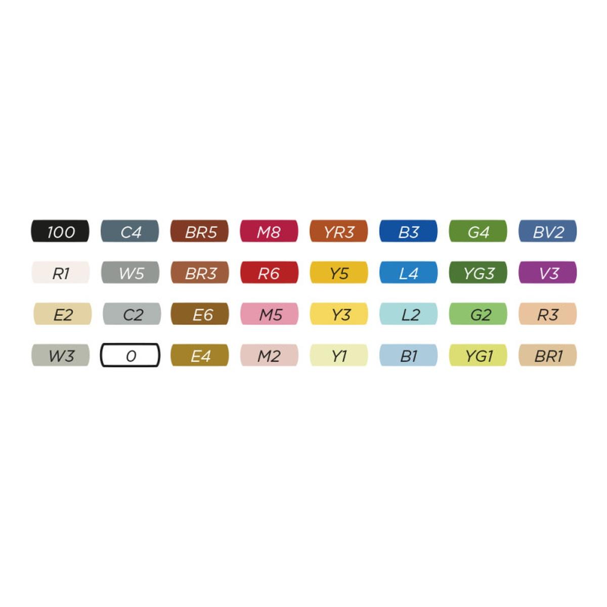 Carioca plus sketch marker box rigida colori assortiti - 32 pz