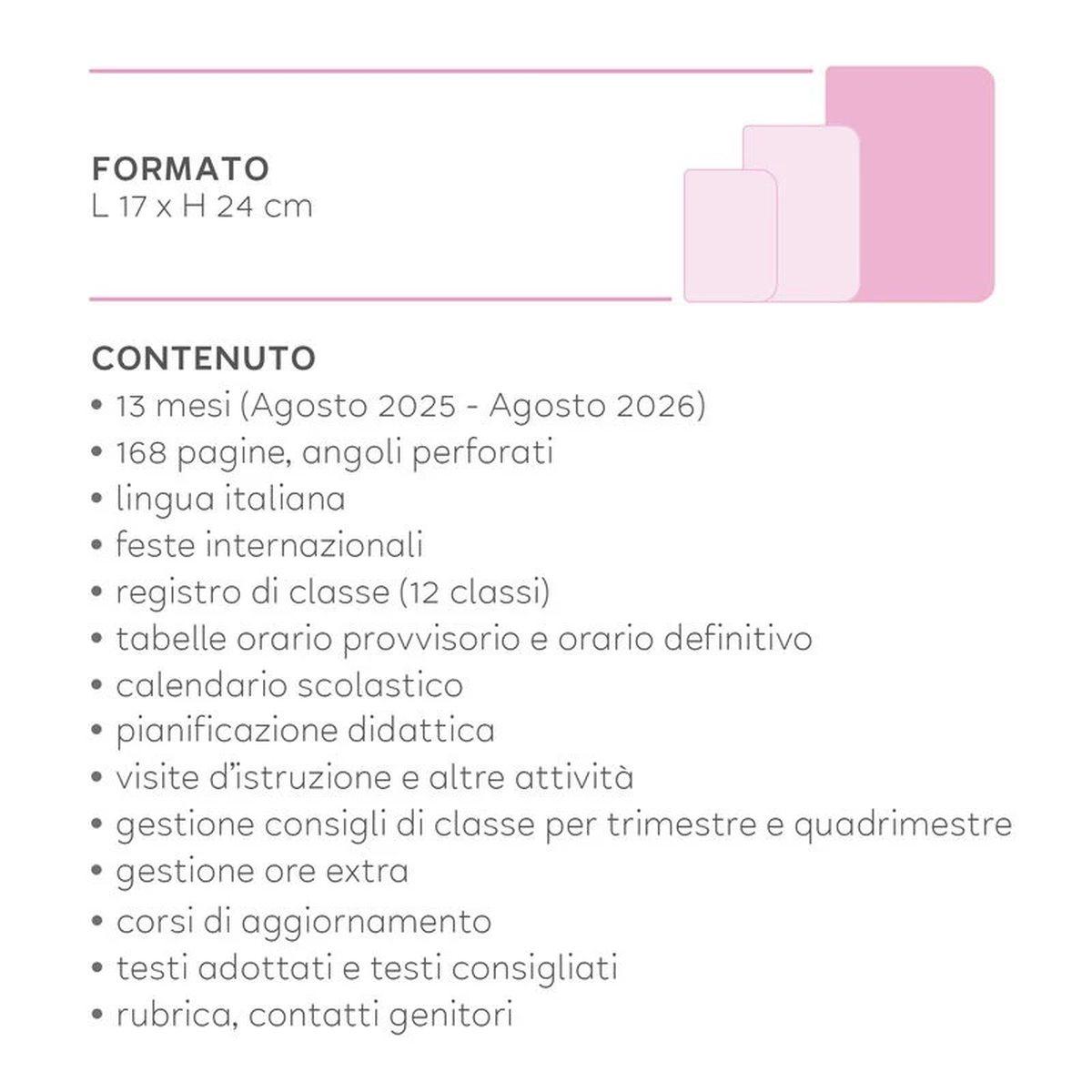 Legami - agenda del docente 13 mesi settimanale - 2025/2026