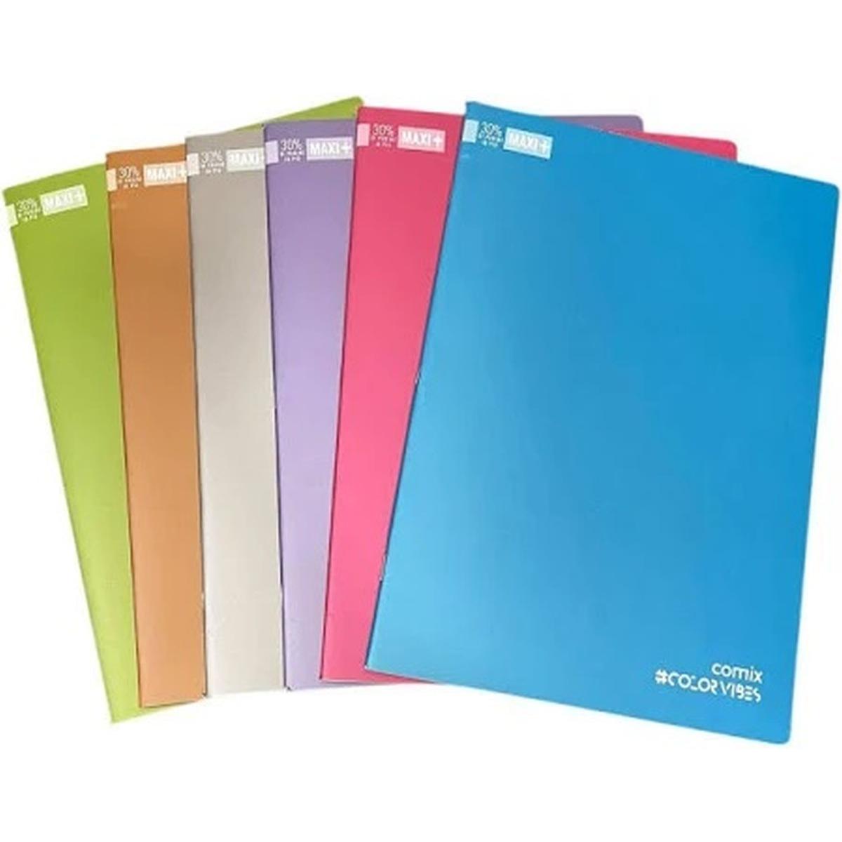 Maxi quaderno a4 +30% 100gr comix cololr vibes