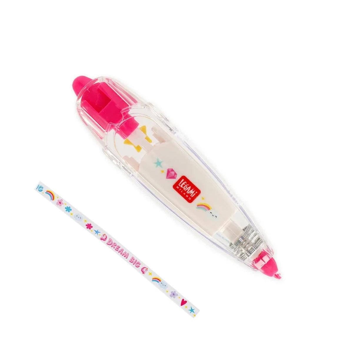 Legami - penna a nastro per decorazione - deco tape - unicorn