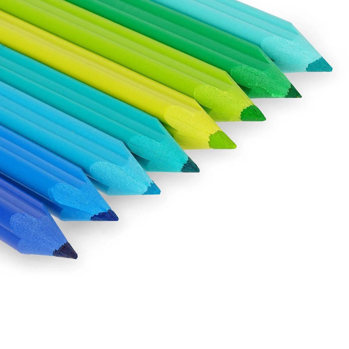 Legami - set di 24 matite colorate con temperino - teddy friends