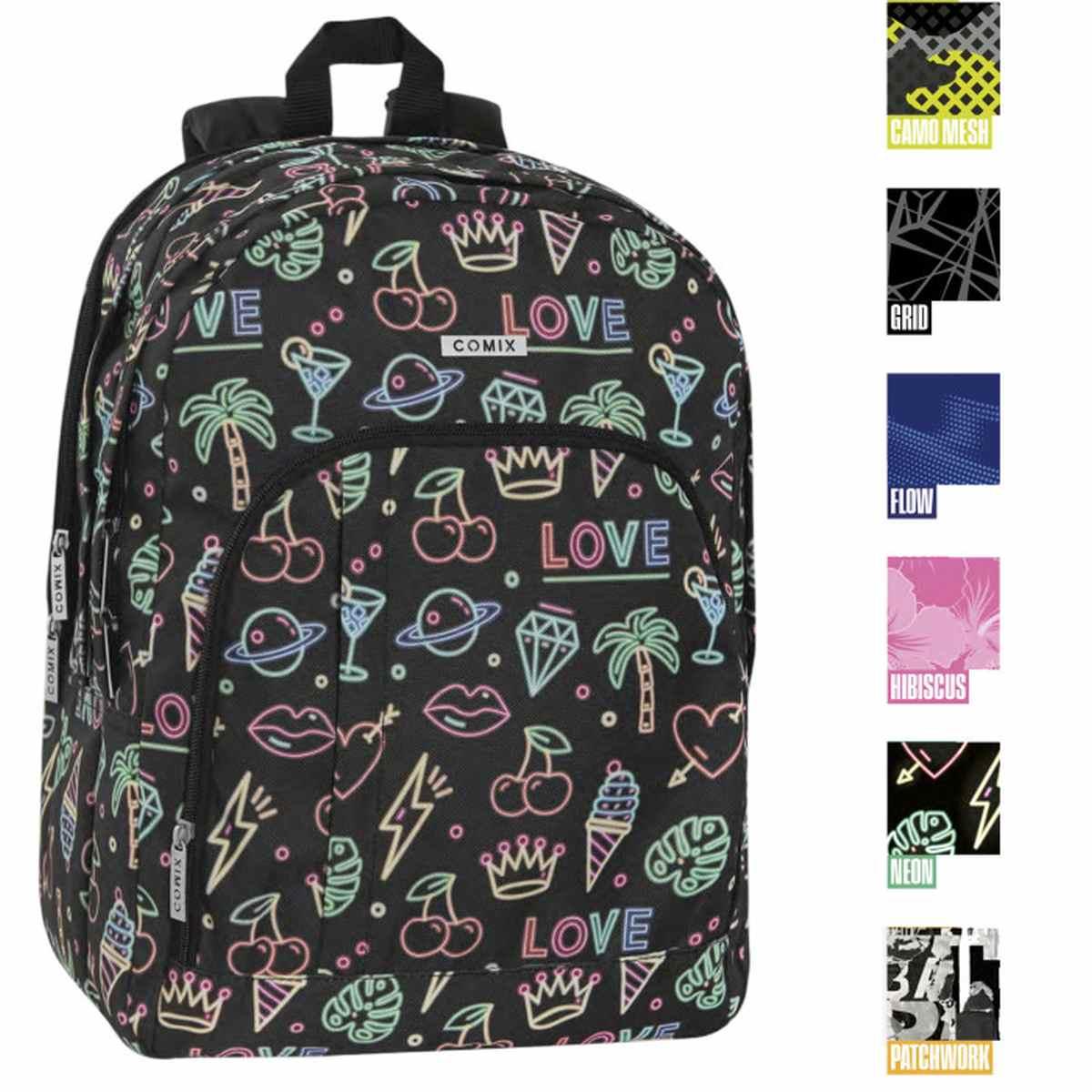 Comix allover zaino organizzato