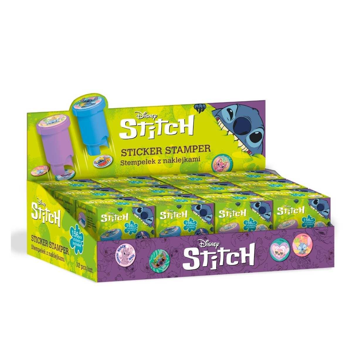 Timbro con adesivo stitch 156 sticker